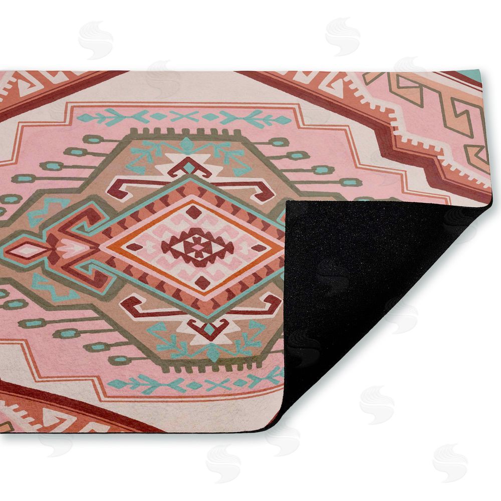 Corinne Lent | Terracotta Dreams Pink Boho Non-Woven Door Mat