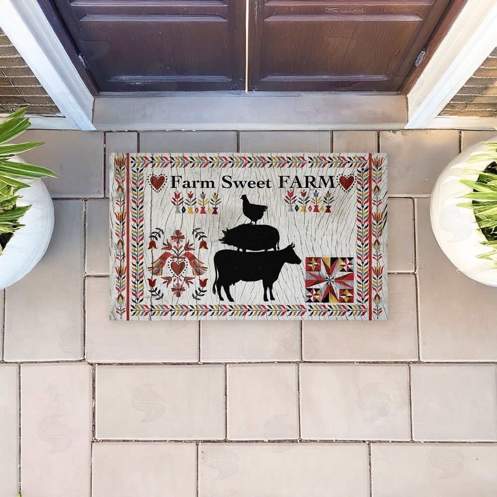 Corinne Lent | Sweet Farm Rustic Boho Non-Woven Door Mat