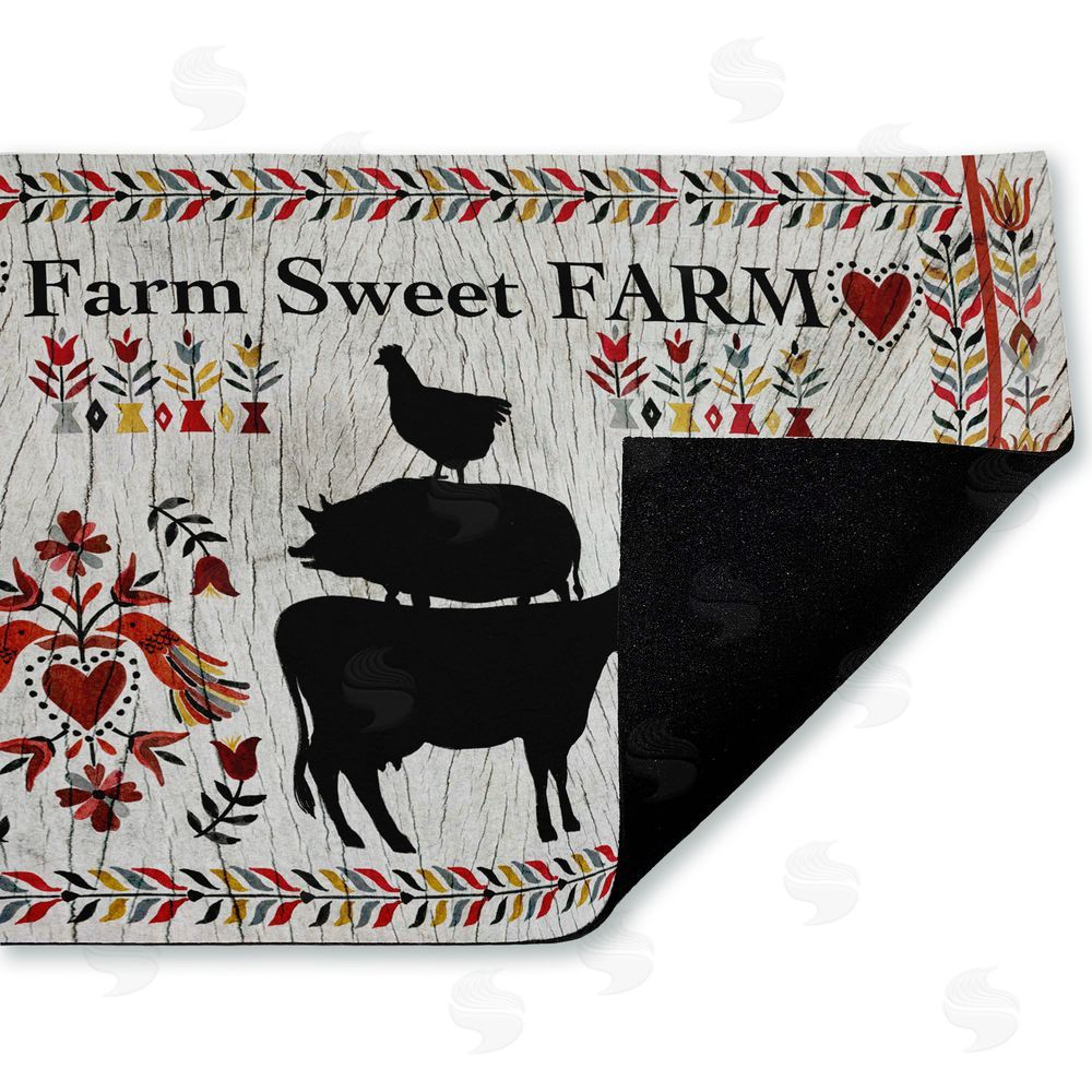 Corinne Lent | Sweet Farm Rustic Boho Non-Woven Door Mat