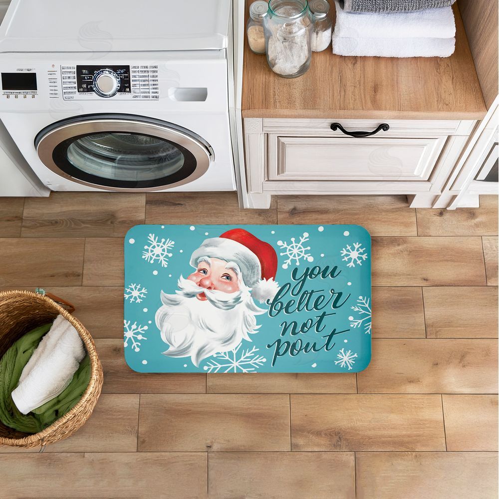 Caverly Smith | Better Not Pout Antique Santa Anti-Fatigue Mat