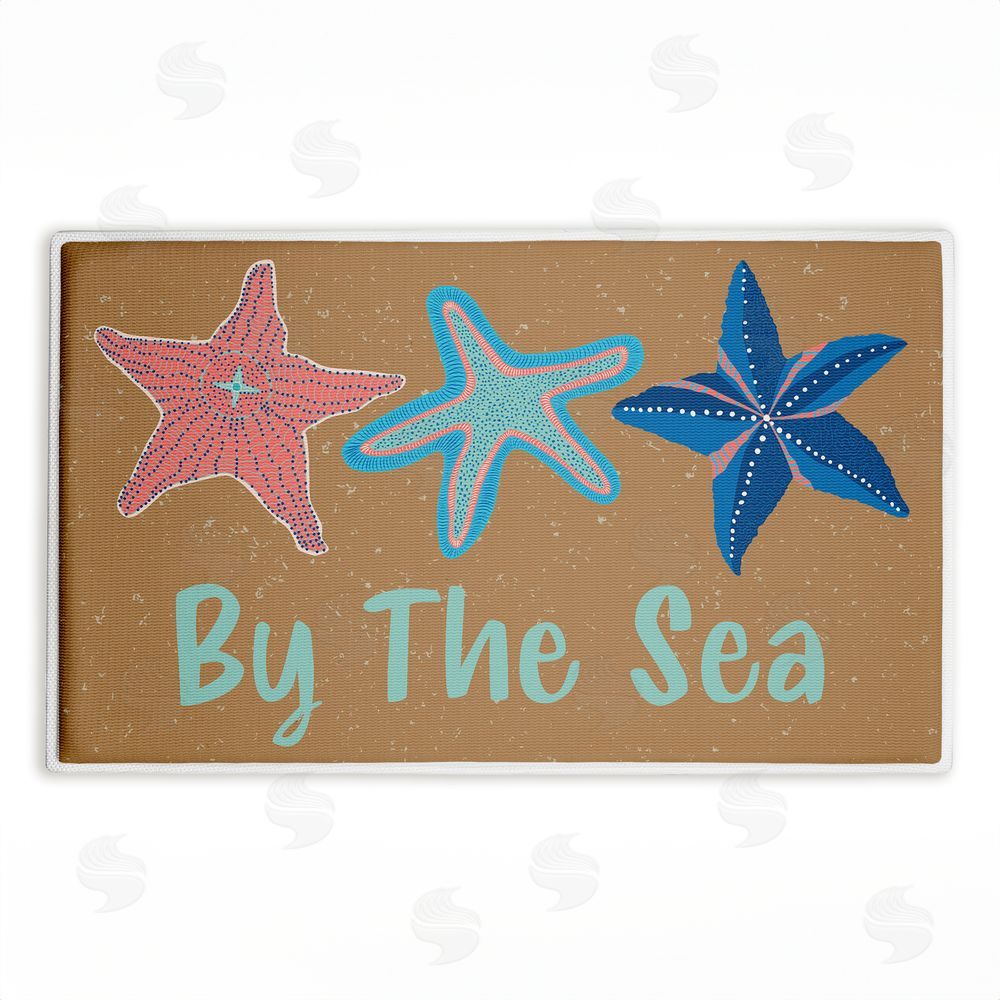Darlene Seale | By The Sea Starfish Plush Bath Mat