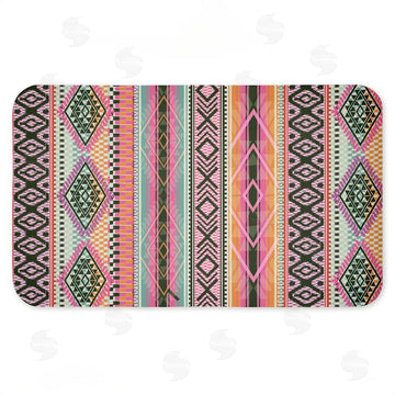 Jennifer Ellory | Boho Geometric Stripes Anti-Fatigue Mat