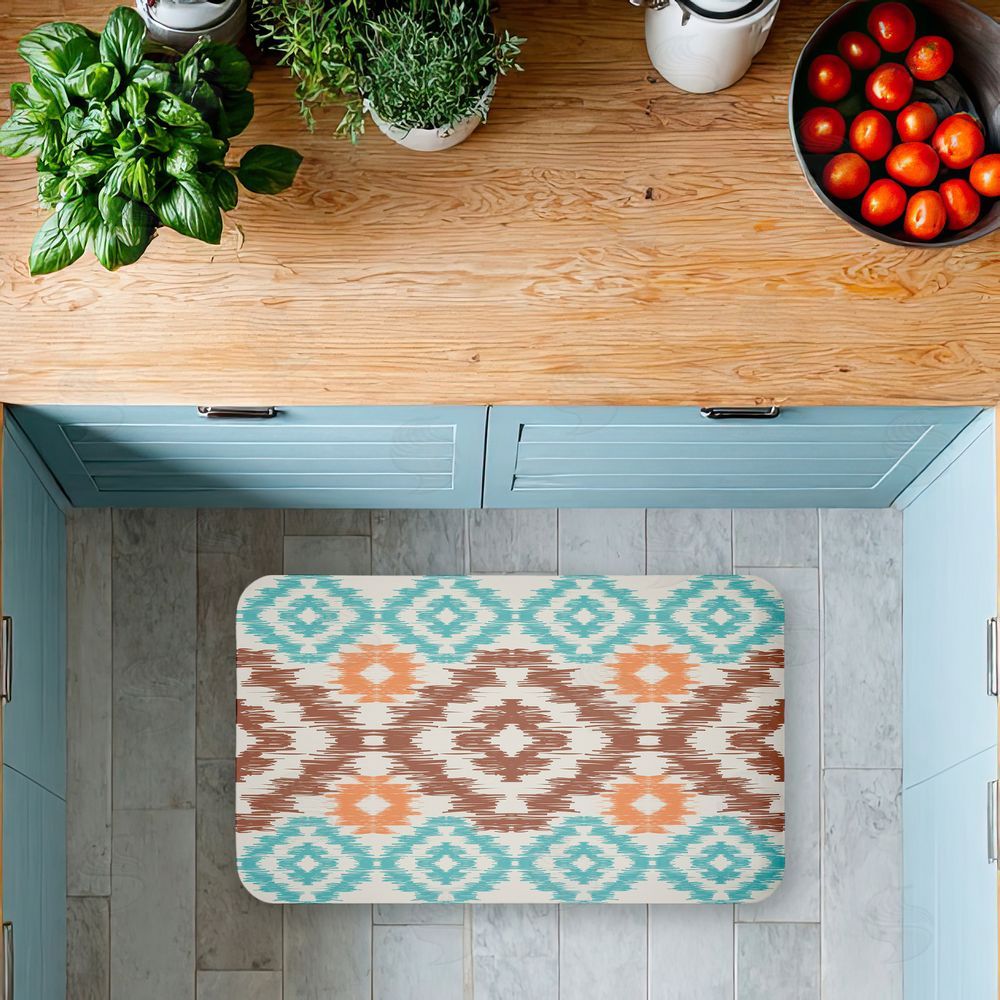 Angela Nickeas | Boho Aztec Pattern Anti-Fatigue Mat