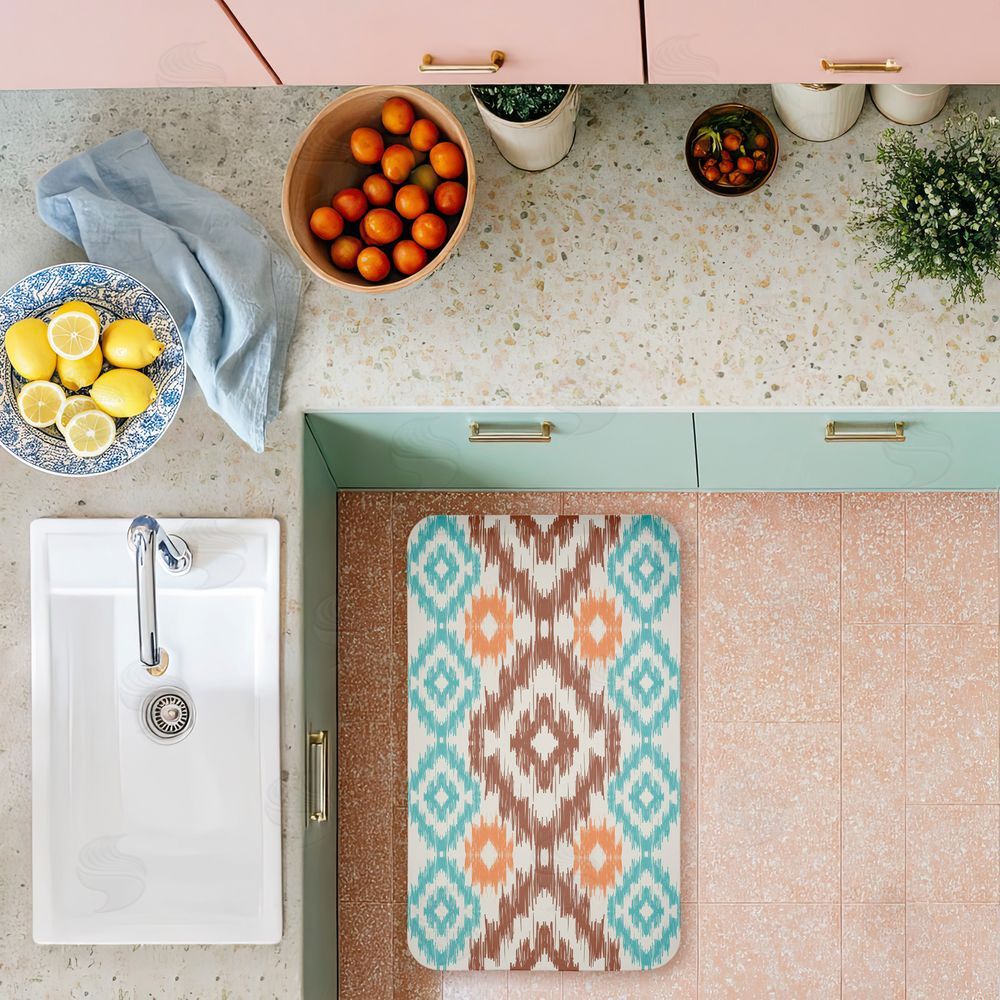 Angela Nickeas | Boho Aztec Pattern Anti-Fatigue Mat