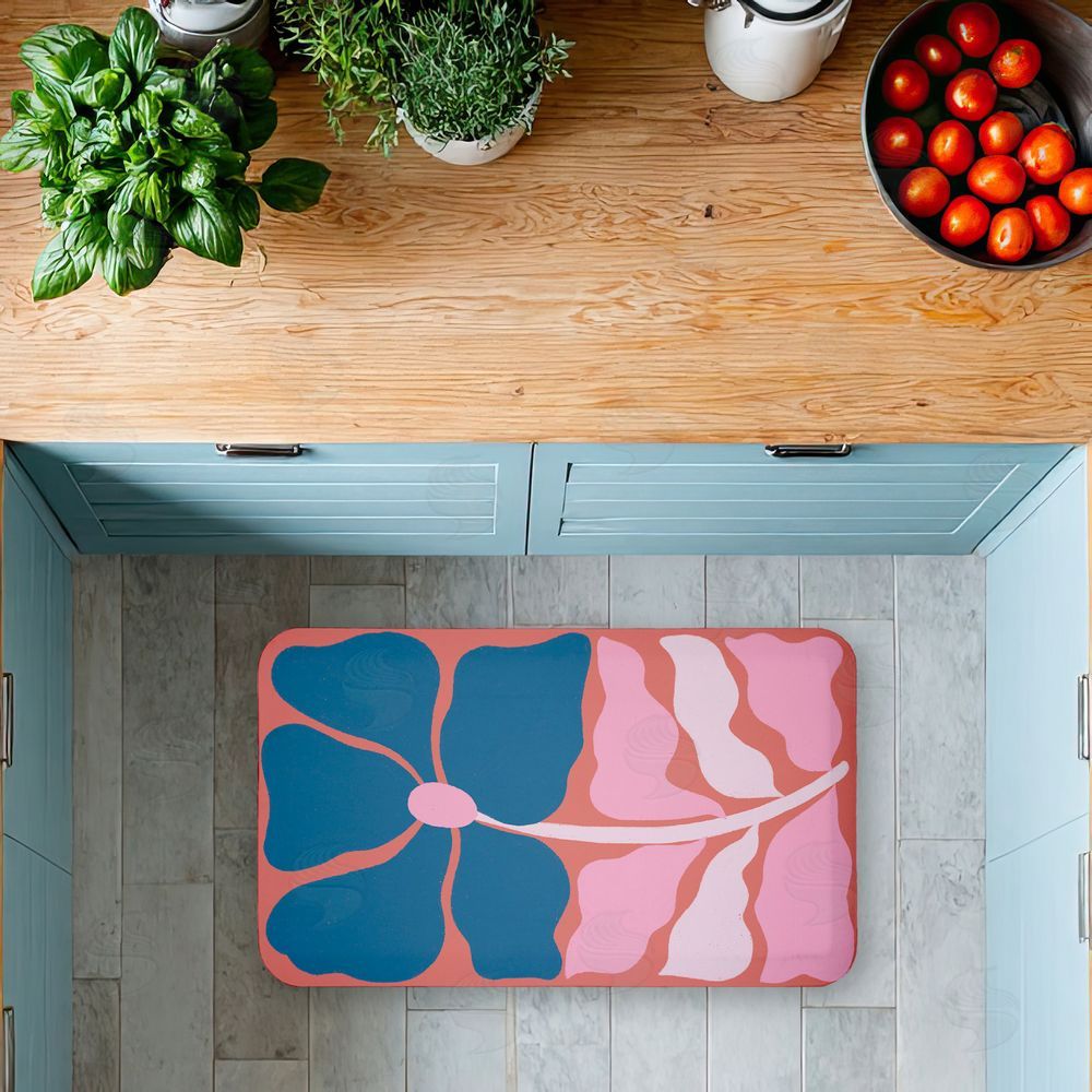 Aralma | Midcentury Flower Symmetry Anti-Fatigue Mat