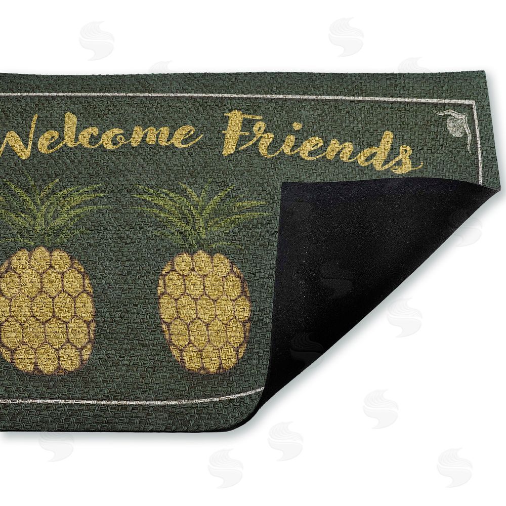 Darlene Seale | Welcome Friends Pineapples Faux Sisal Door Mat
