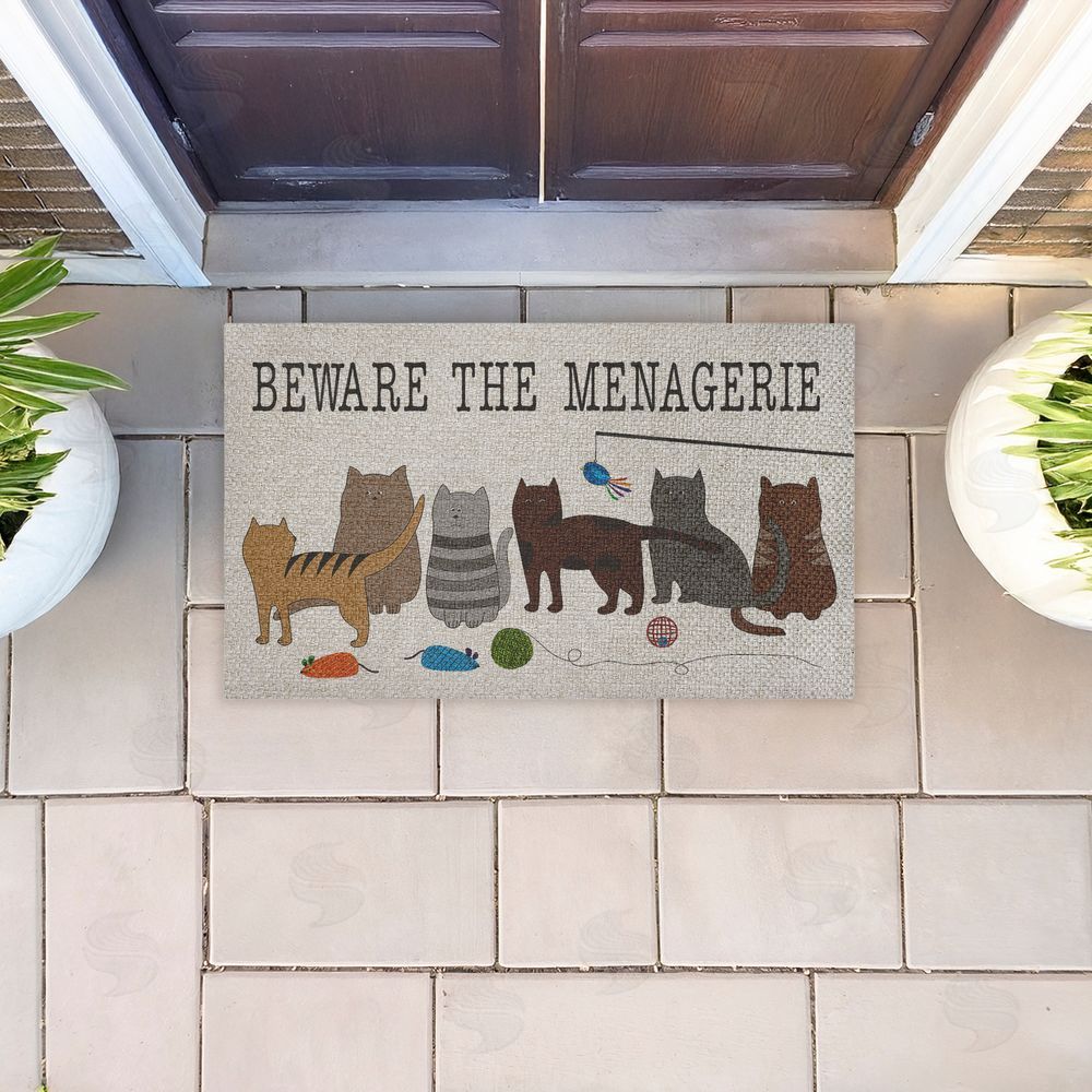 Darlene Seale | Beware The Menagerie Faux Sisal Door Mat