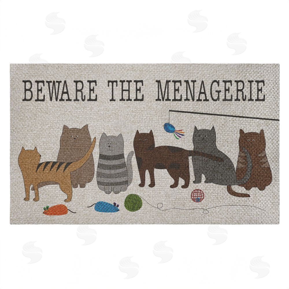 Darlene Seale | Beware The Menagerie Faux Sisal Door Mat