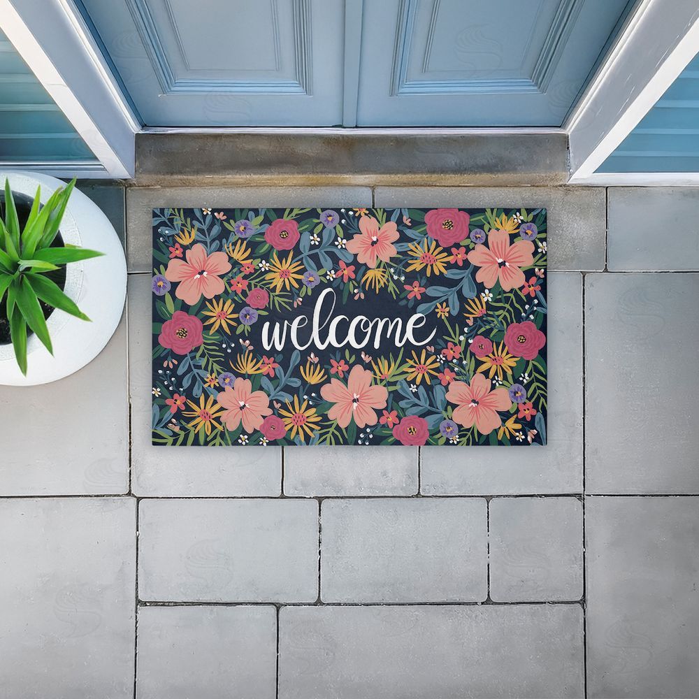 Amanda McGee | Floral Abundance Entry Non-Woven Door Mat