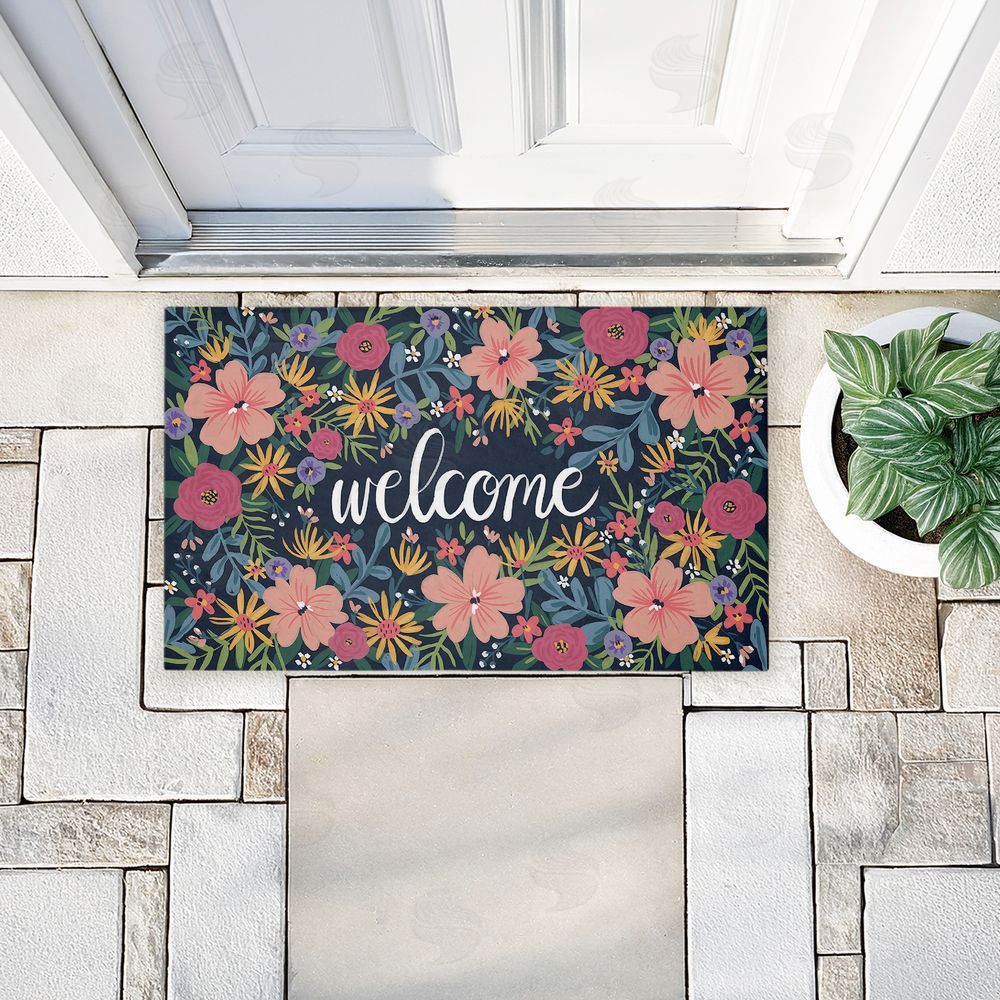 Amanda McGee | Floral Abundance Entry Non-Woven Door Mat