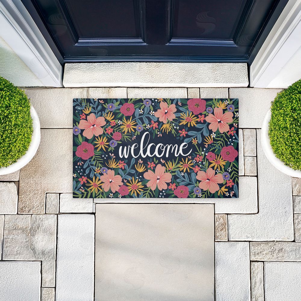 Amanda McGee | Floral Abundance Entry Non-Woven Door Mat