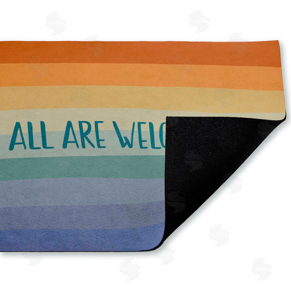 Darlene Seale | All Are Welcome Inclusive Rainbow Non-Woven Door Mat