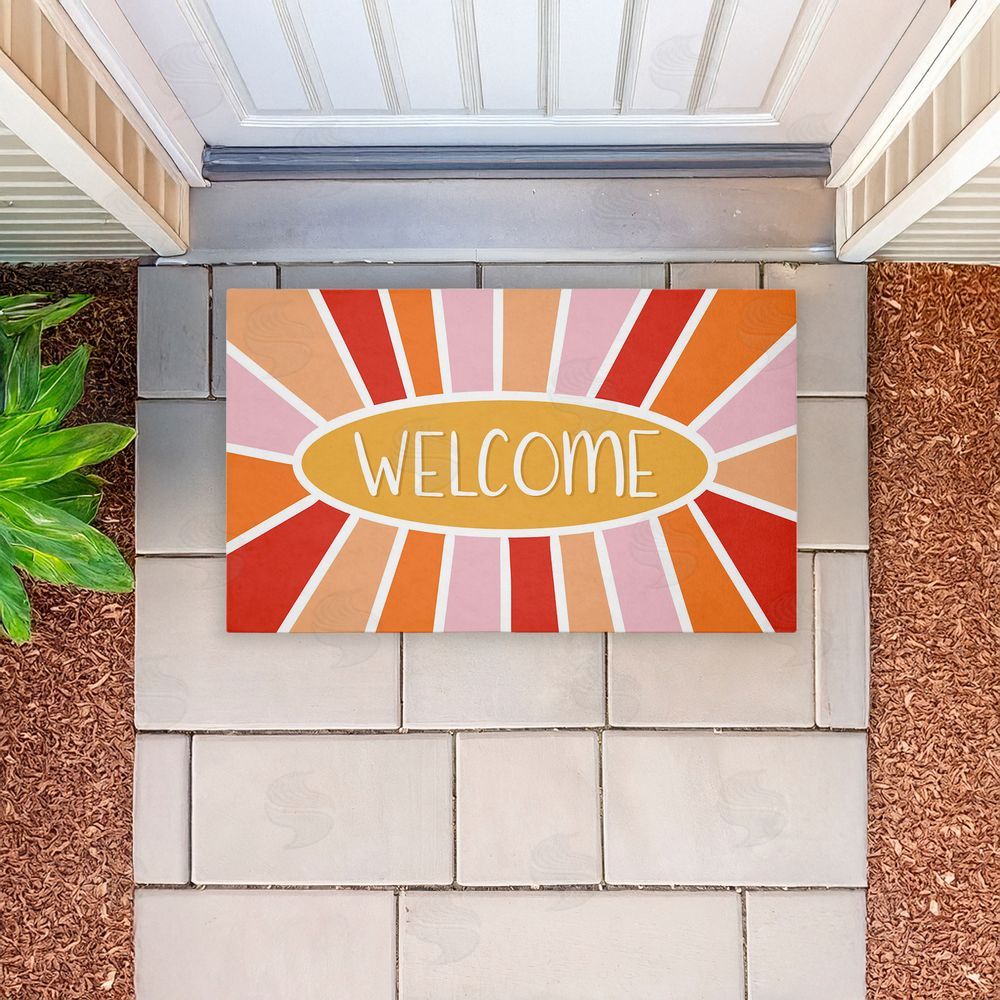 Emily Cromwell | Bright Welcome Sunburst Non-Woven Door Mat