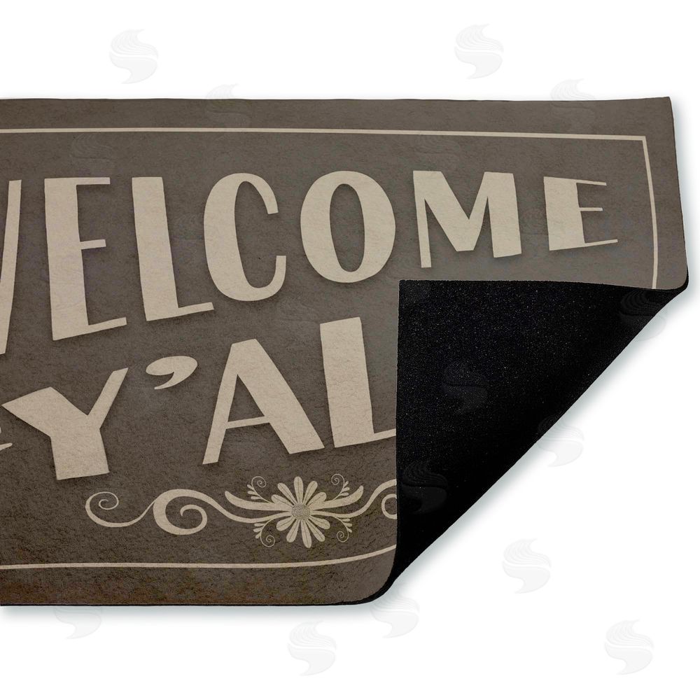 Darlene Seale | Welcome Y'all Rustic Non-Woven Door Mat
