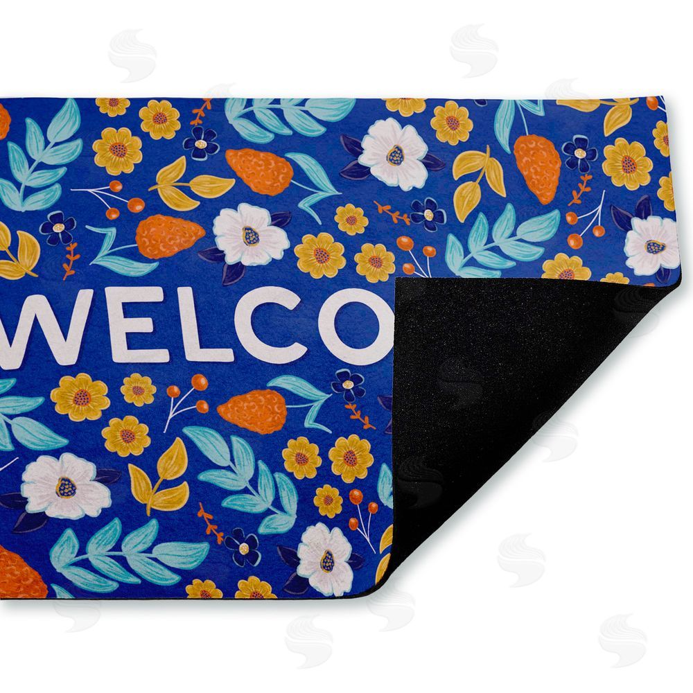 Emily Cromwell | Summer Blossoms Welcome Non-Woven Door Mat