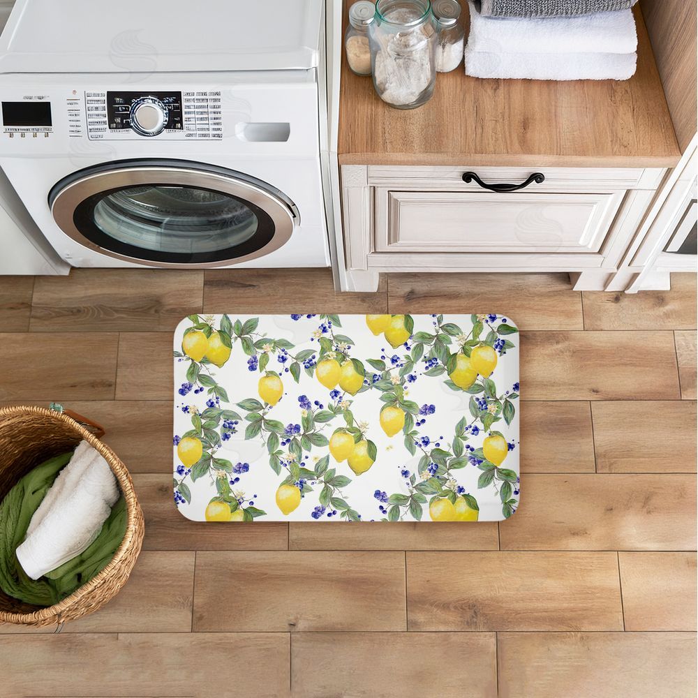 Diannart | Lemony Vine Pattern Anti-Fatigue Mat