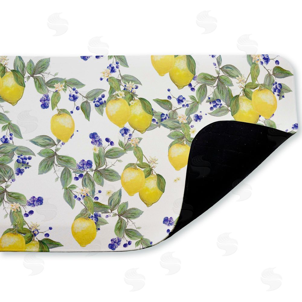 Diannart | Lemony Vine Pattern Anti-Fatigue Mat
