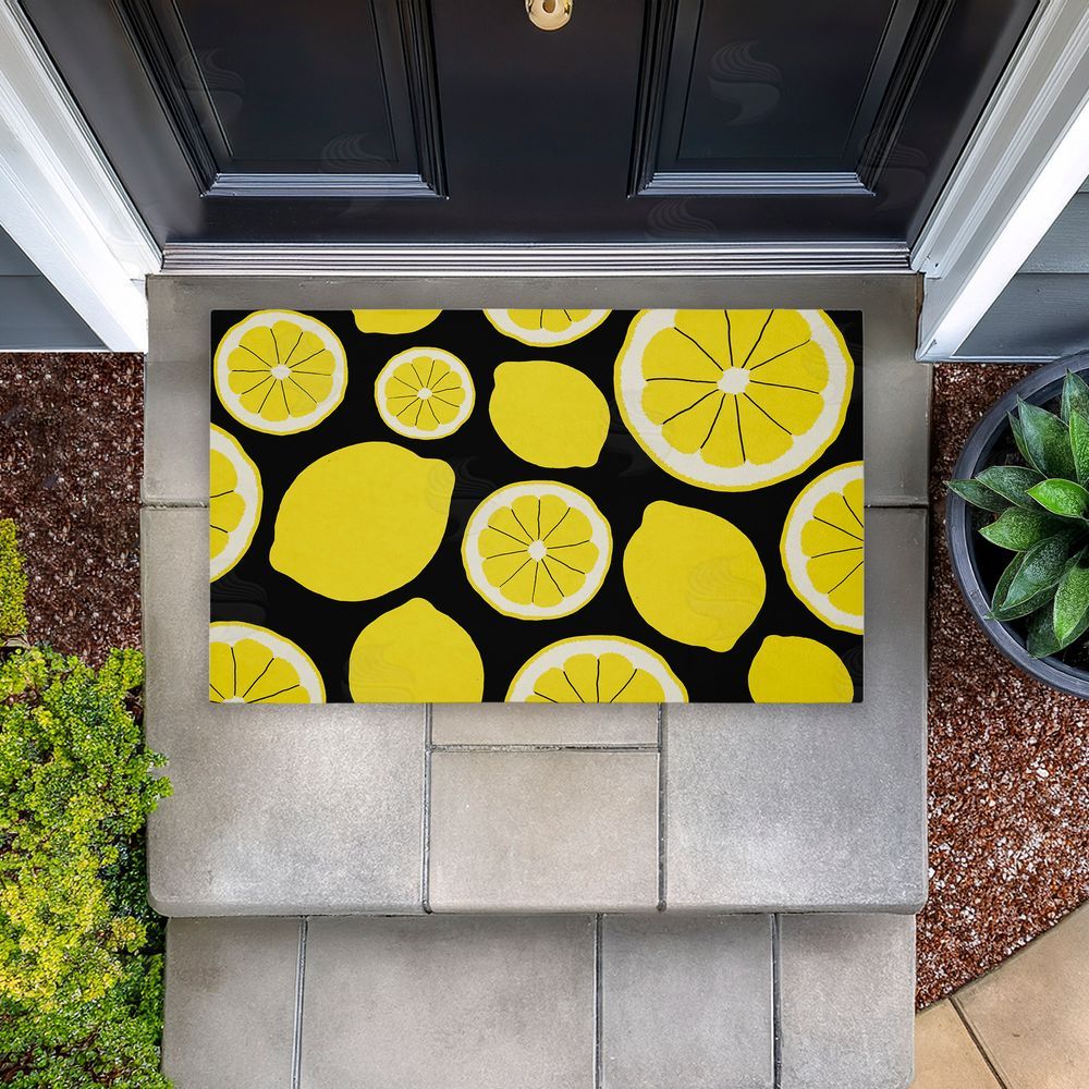 Anna Quach | Lemon Squeezy Pattern Non-Woven Door Mat