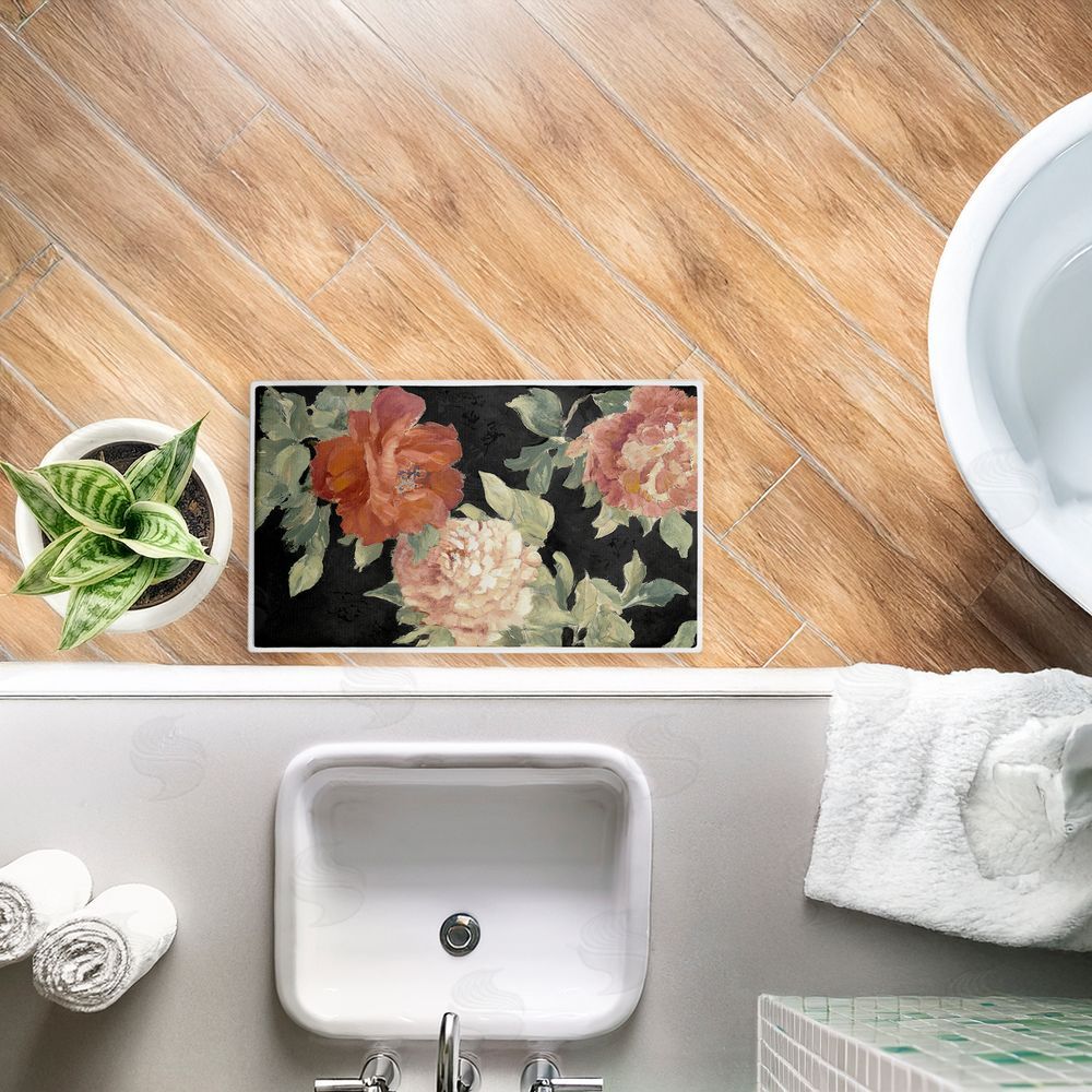 Lanie Loreth | Beauty Of The Blossom on Black Plush Bath Mat