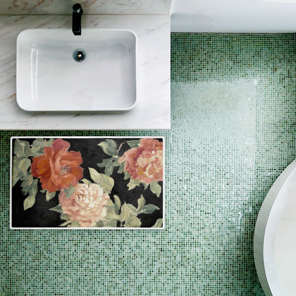Lanie Loreth | Beauty Of The Blossom on Black Plush Bath Mat