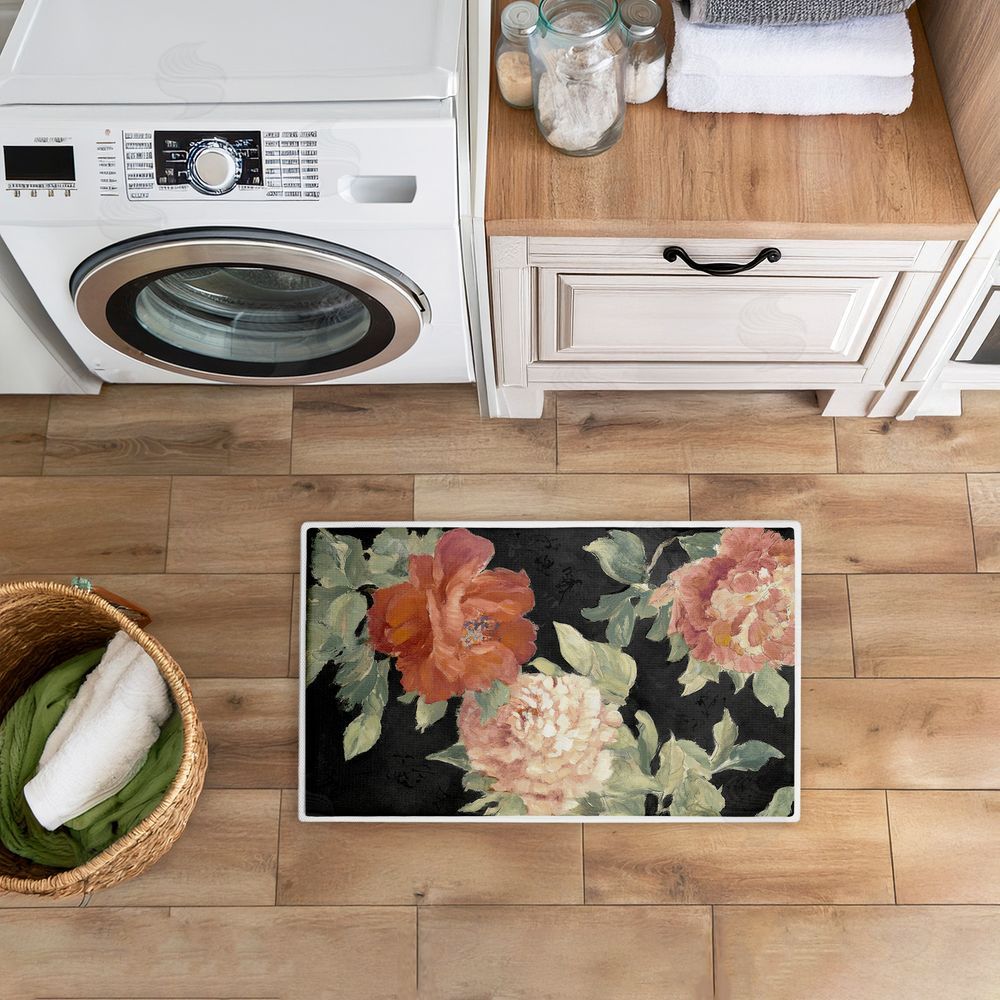 Lanie Loreth | Beauty Of The Blossom on Black Plush Bath Mat