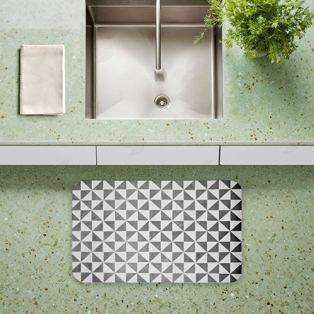 Erin Marie | Mediterranean Squares Geometric Anti-Fatigue Mat