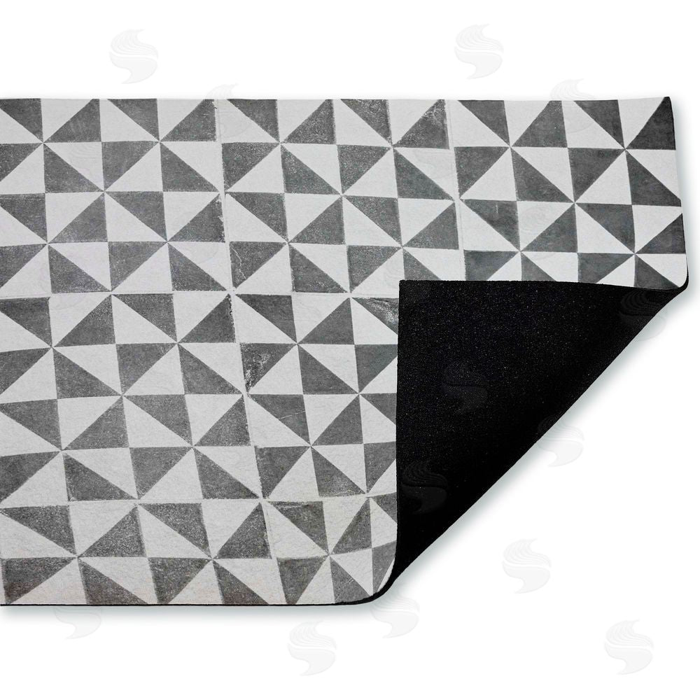 Erin Marie | Mediterranean Squares Geometric Non-Woven Door Mat