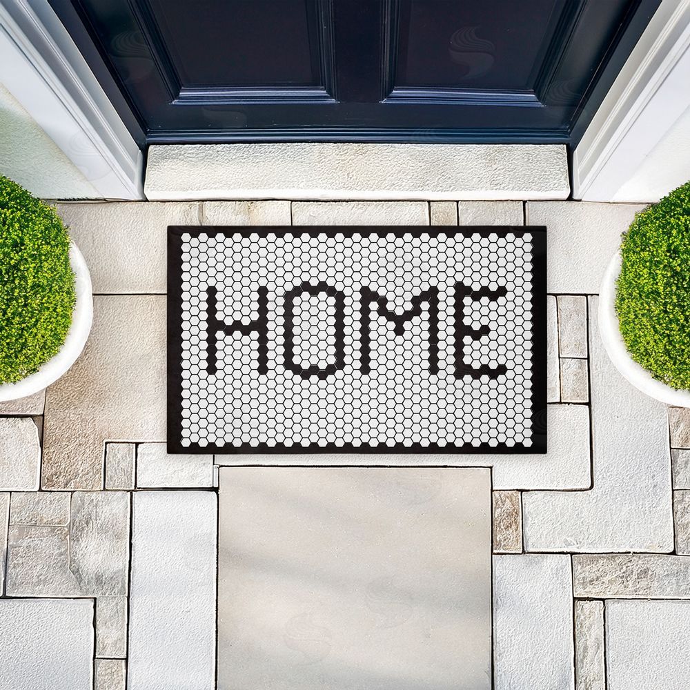 Elizabeth Tyndall | Home Mosaic Pattern Non-Woven Door Mat