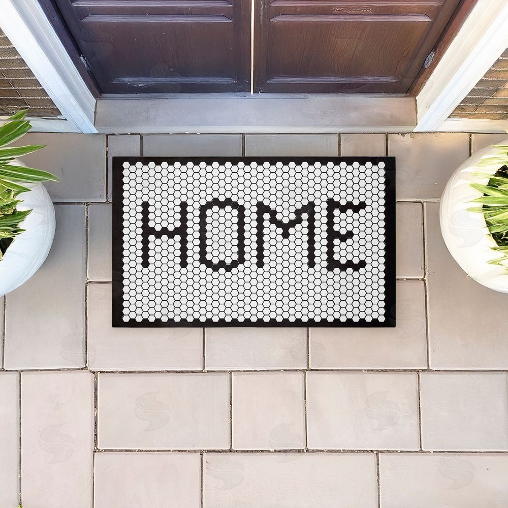 Elizabeth Tyndall | Home Mosaic Pattern Non-Woven Door Mat