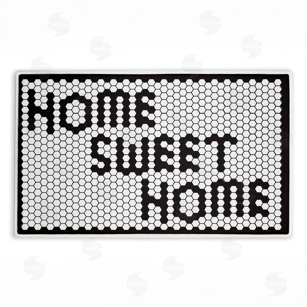 Elizabeth Medley | Sweet Home Mosaic Pattern Plush Bath Mat
