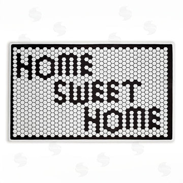 Elizabeth Medley | Sweet Home Mosaic Pattern Plush Bath Mat