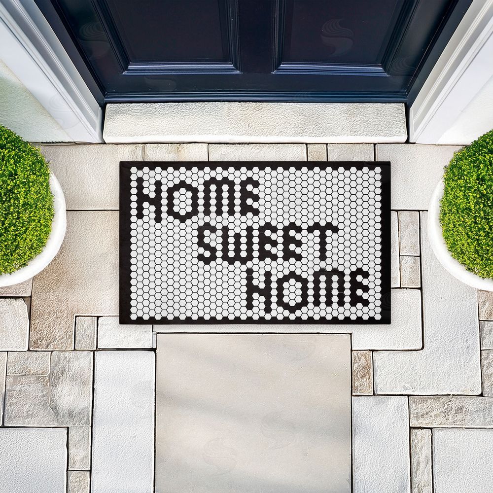 Elizabeth Medley | Sweet Home Mosaic Pattern Non-Woven Door Mat