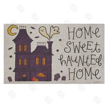 Lindley Wiesner | Spooky Pals Sweet Haunted Home Faux Sisal Door Mat