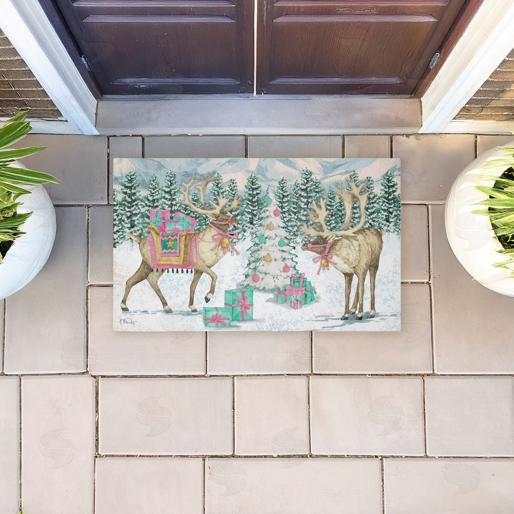Paul Brent | Whimsy Holiday Reindeer Non-Woven Door Mat