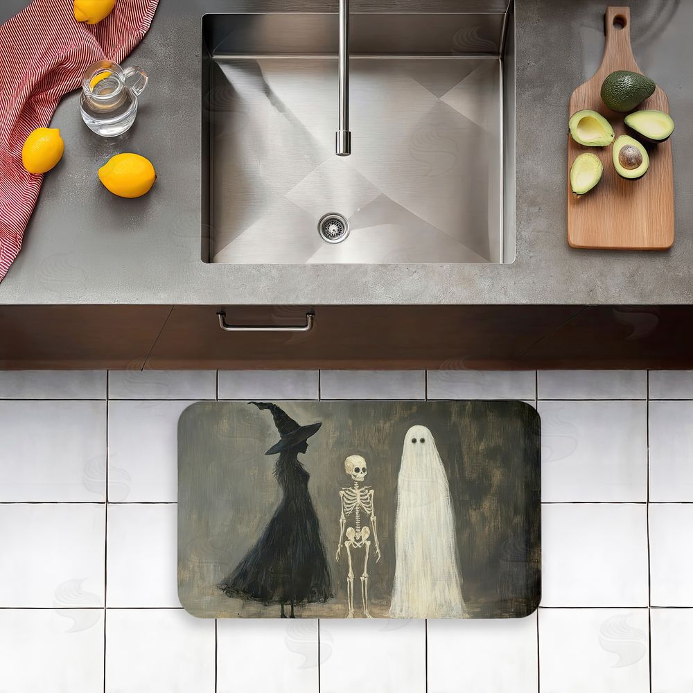 Petal Prints Design | Halloween Terror Trio Anti-Fatigue Mat