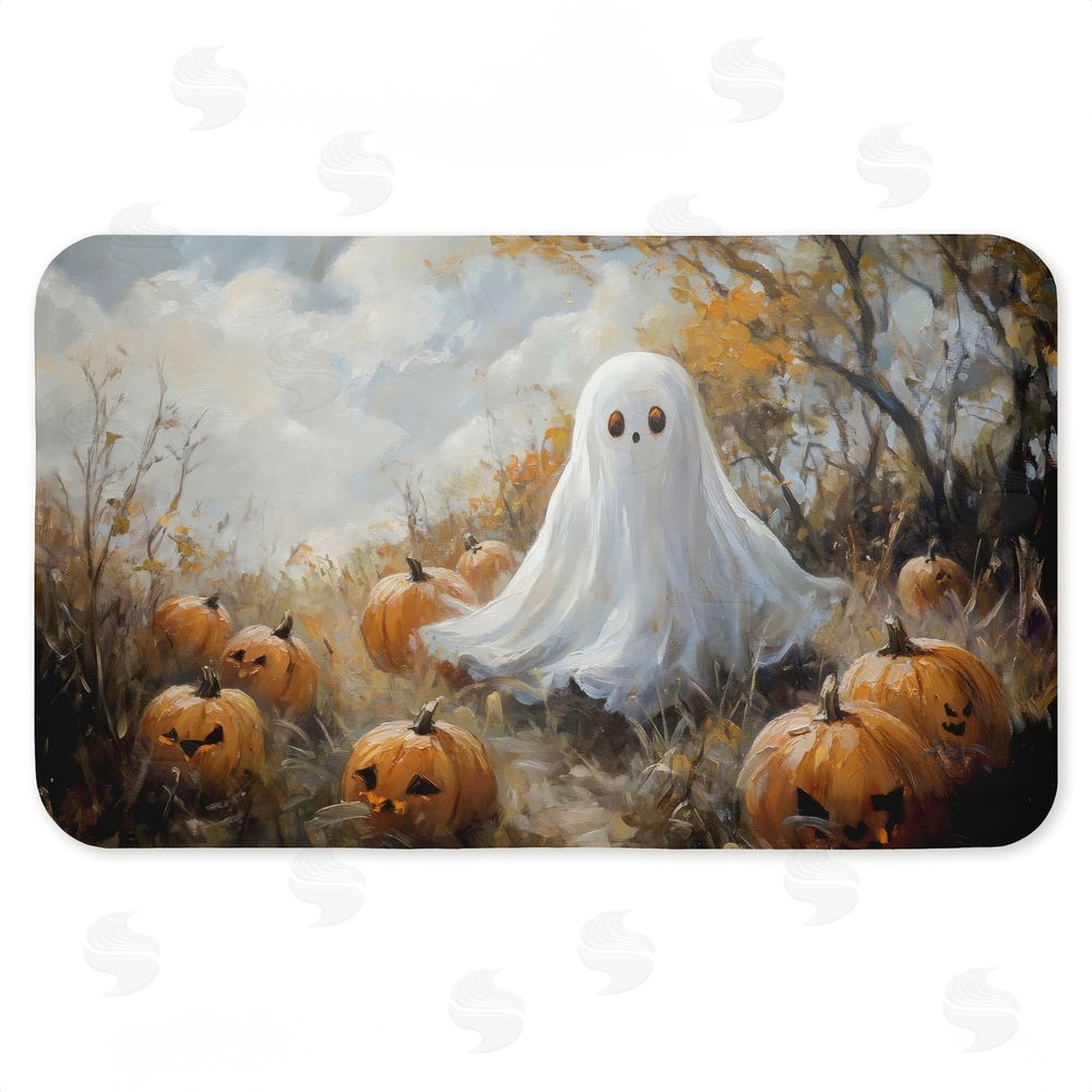 Creative Studio | Ghost in Field of Pumpkins Anti-Fatigue Mat