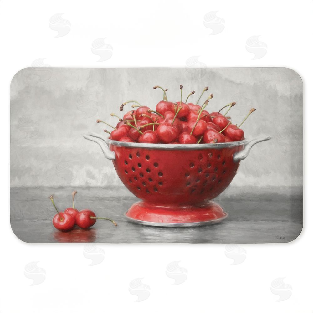 Lori Deiter | Colander of Fresh Cherries Anti-Fatigue Mat
