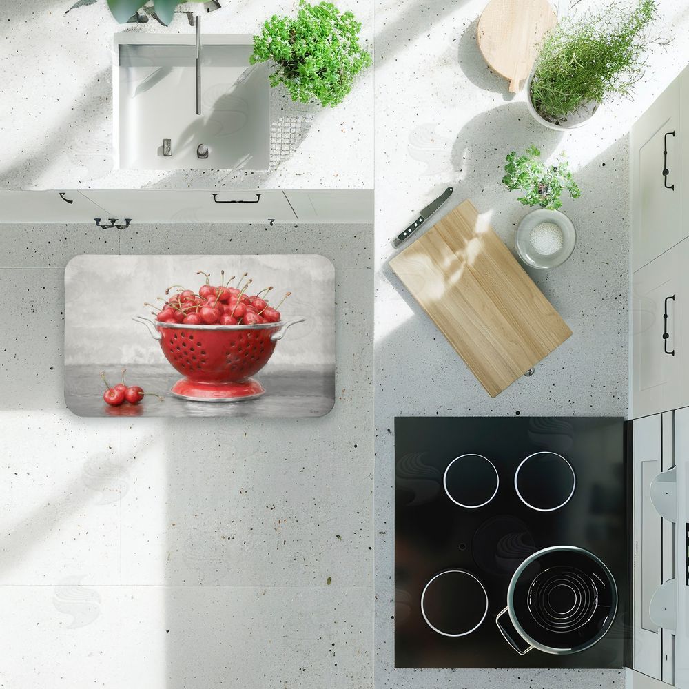 Lori Deiter | Colander of Fresh Cherries Anti-Fatigue Mat