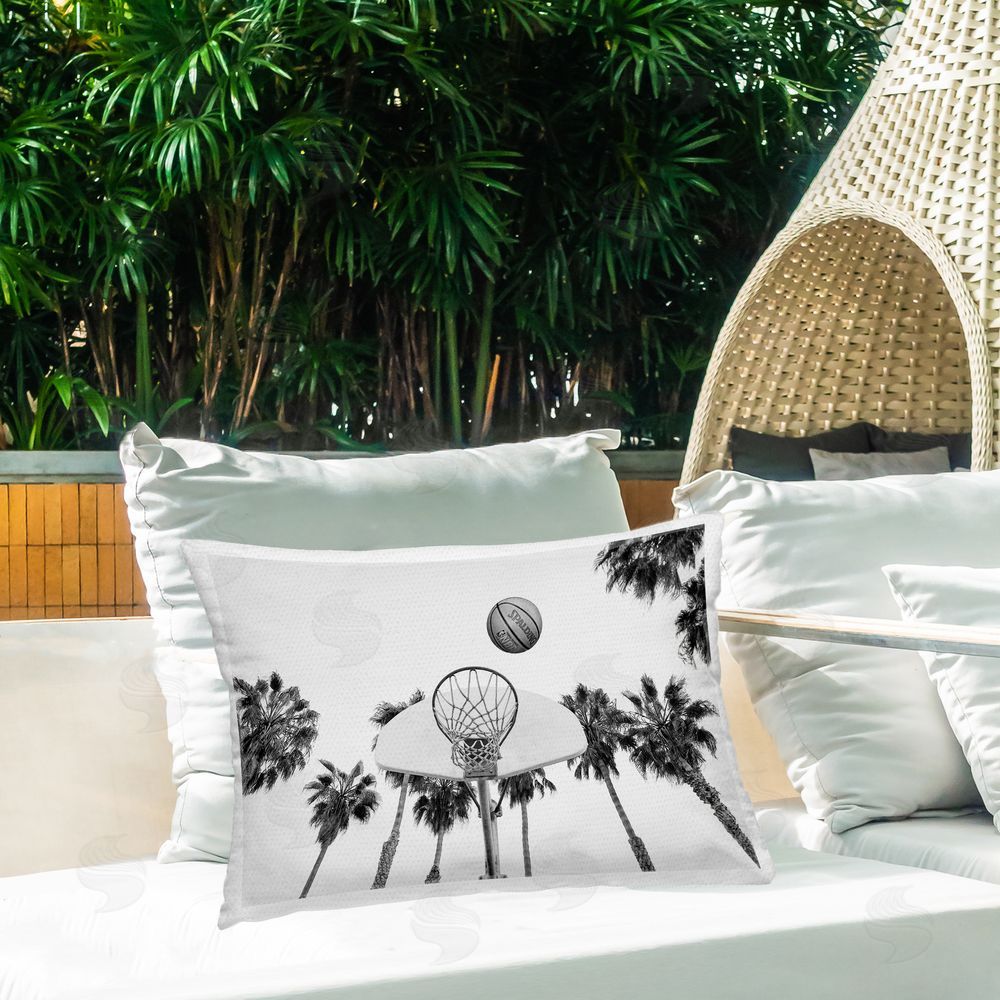 Sisi and Seb | Basketball Hoop with Palms