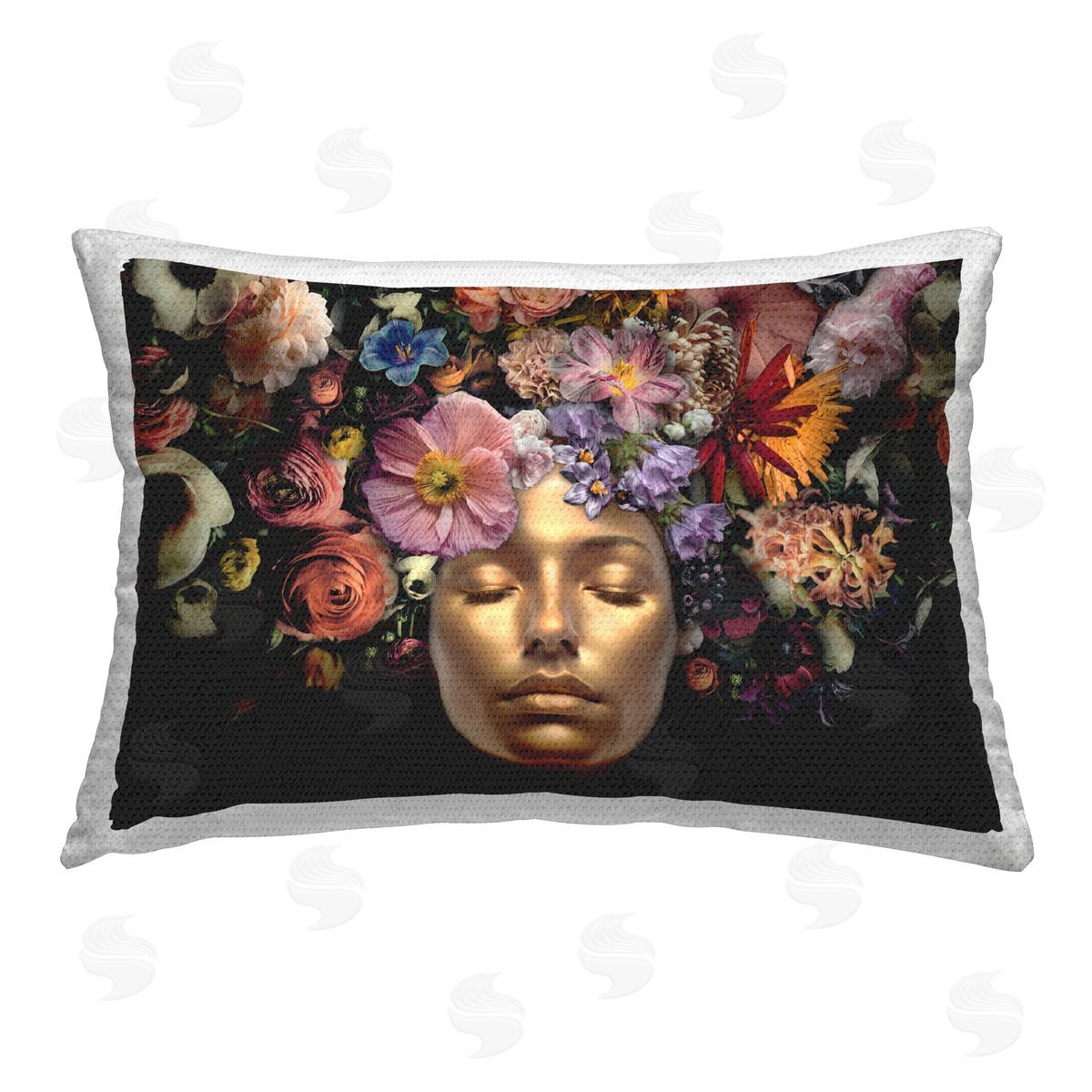 Reinders | Gold Face with Flowers