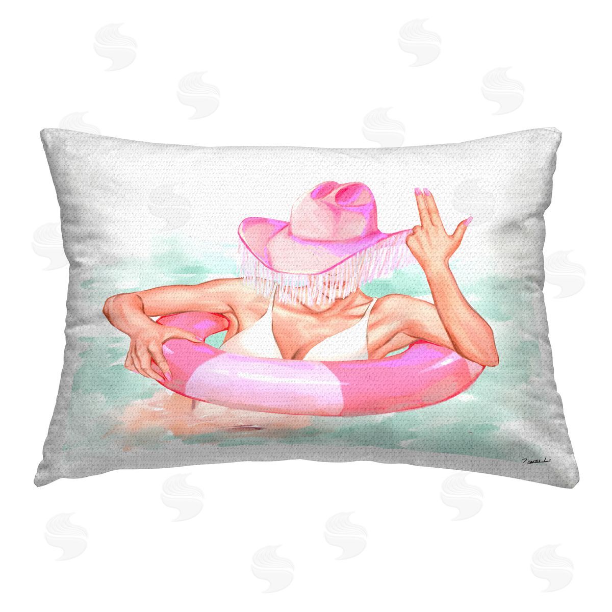 Ziwei Li | Coastal Cowgirl in Pool