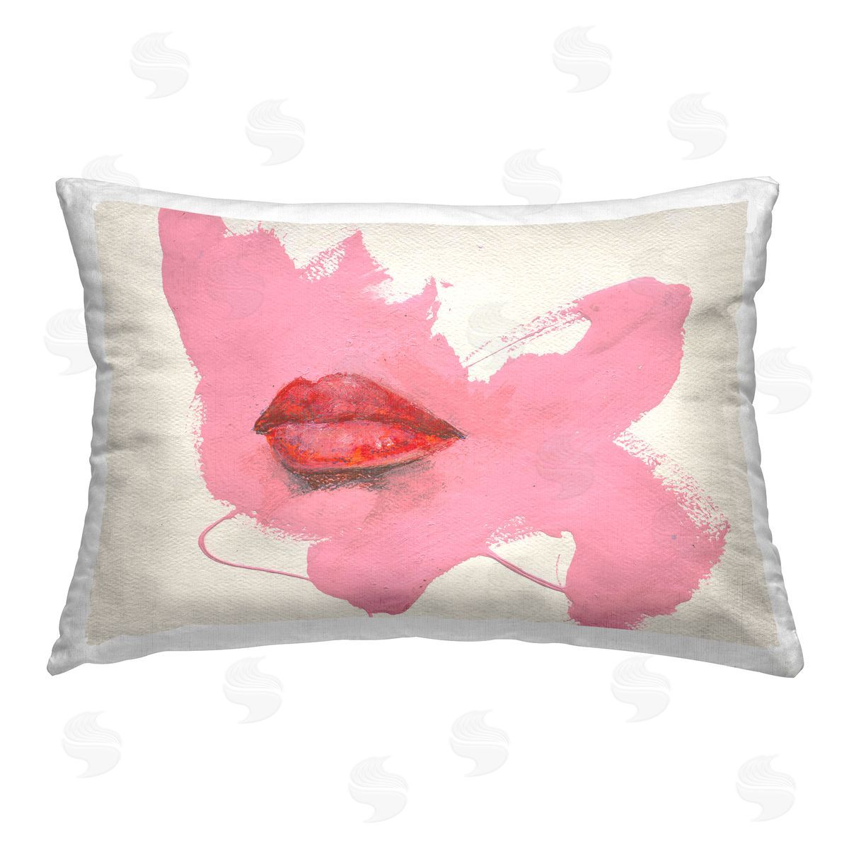 Daniel Houston | Red Lips on Pink