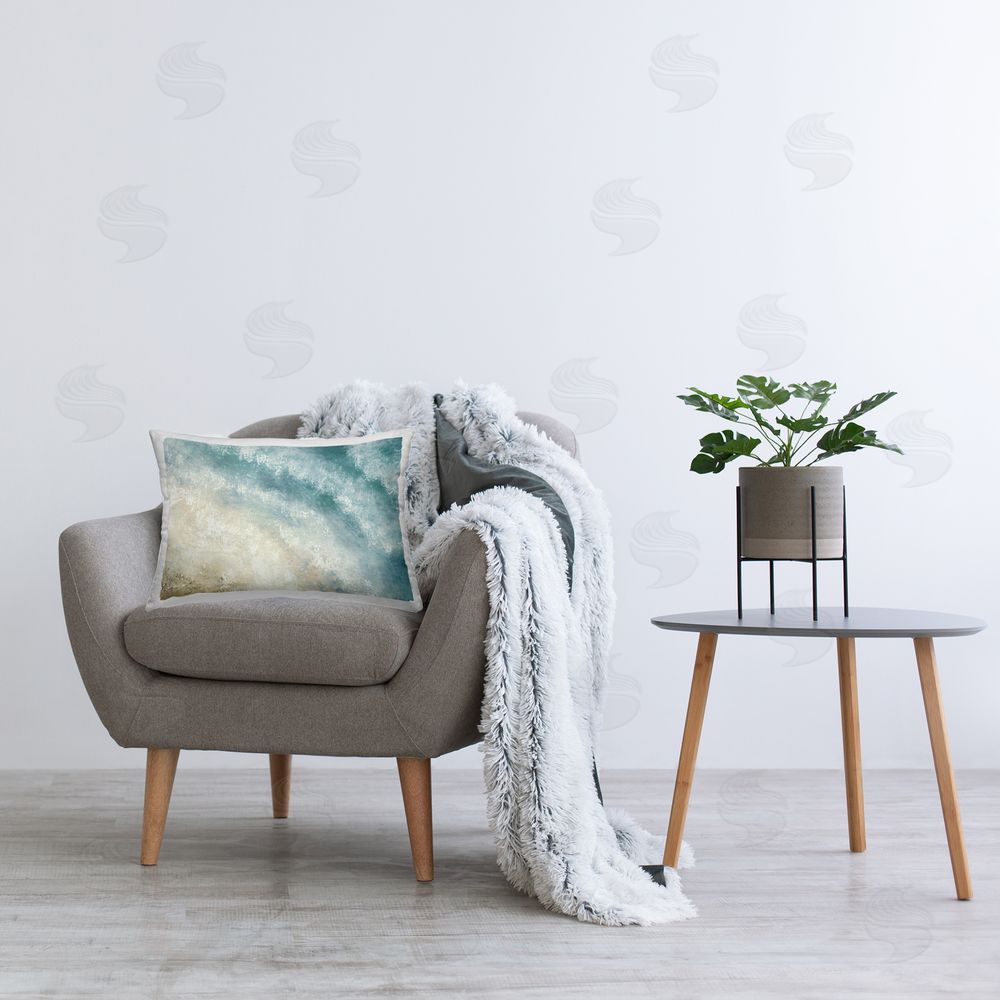 J:L Design | Aerial Shore Foamy Waves