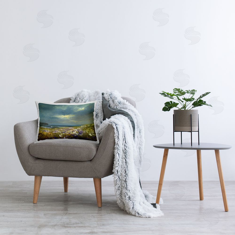 Sheila Finch | Flowers by Stormy Beach