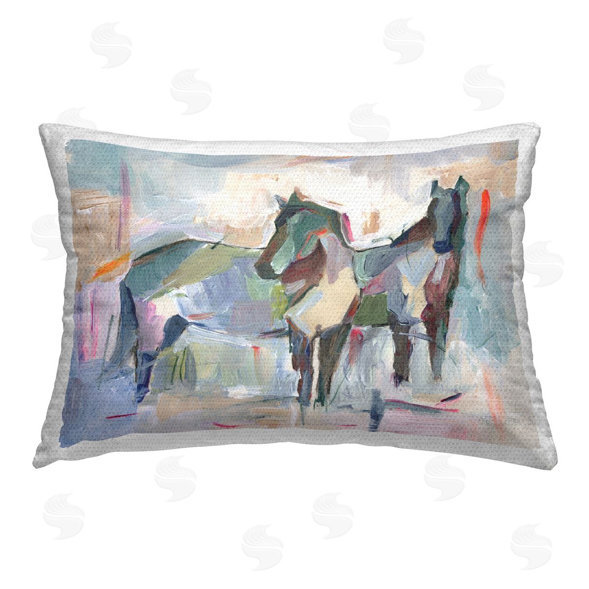 Ethan Harper | Abstract Brushed Horses