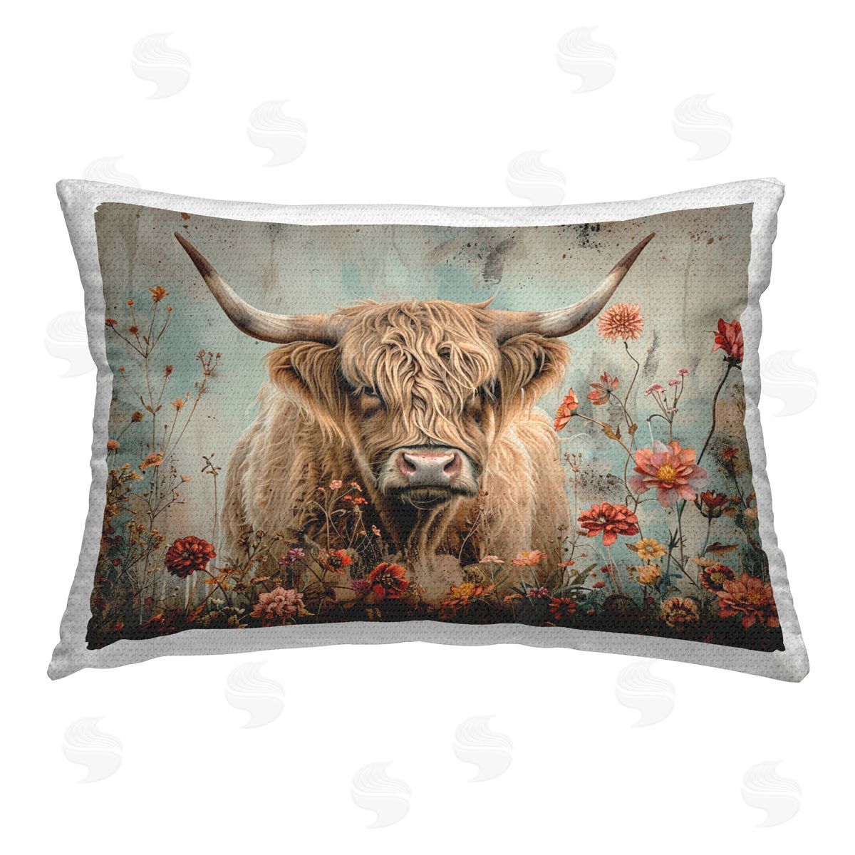 LSR Design Studio | Spring Blooms Highland Cow