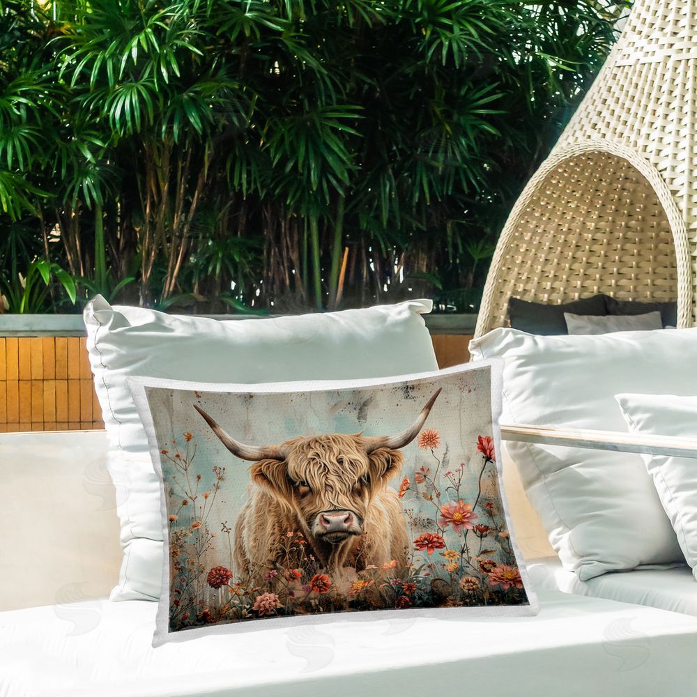 LSR Design Studio | Spring Blooms Highland Cow