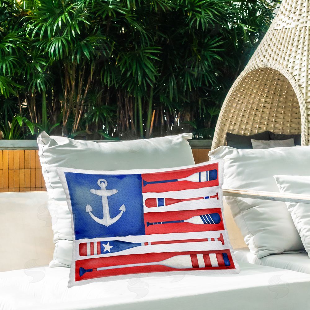 Paul Brent | Patriotic Oar Flag