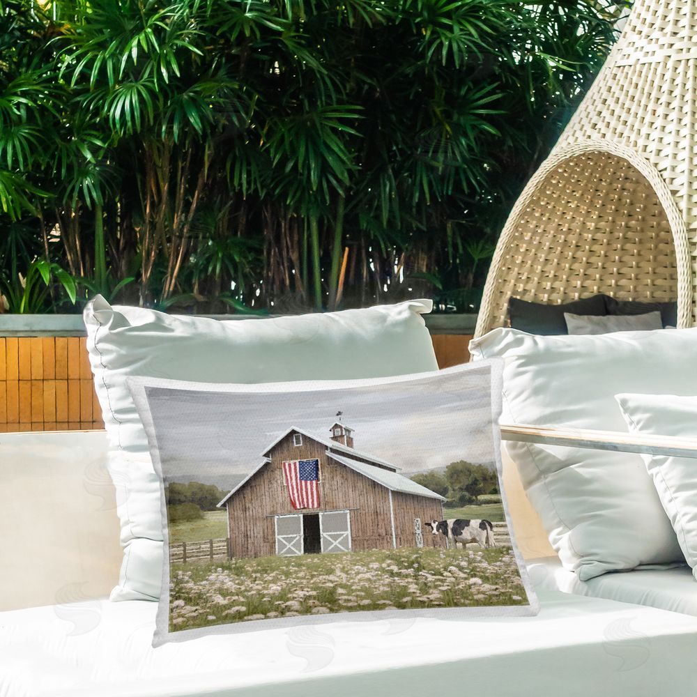 Amber Sterling | Patriotic Barn & Cow