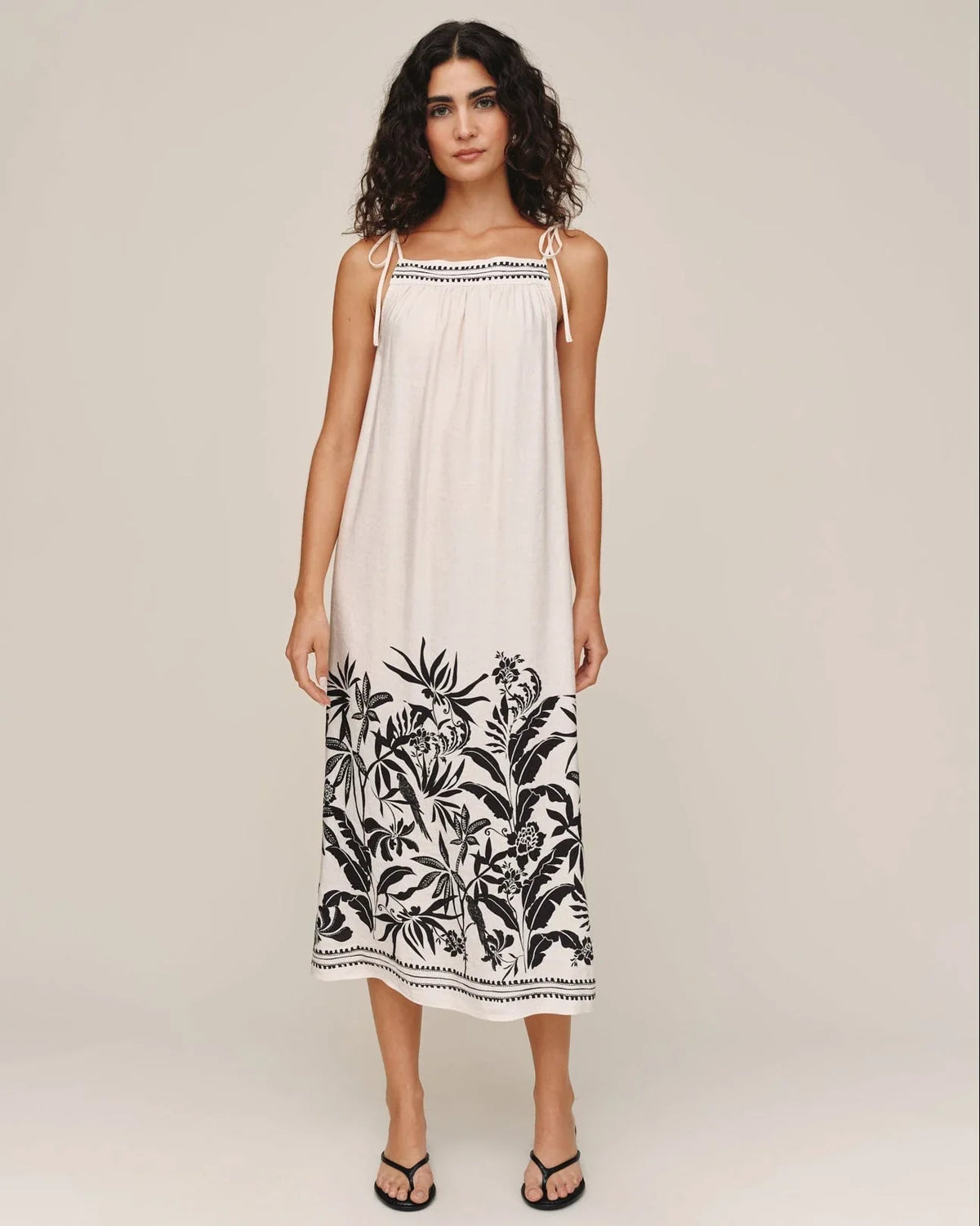 TIE STRAP MAXI DRESS